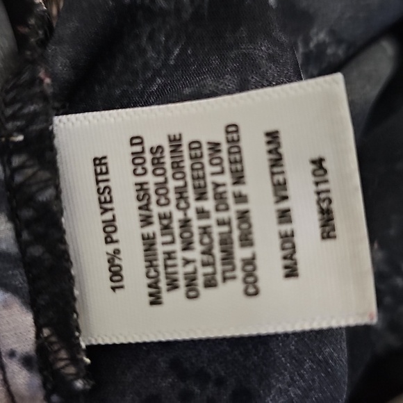 The Limited Split V Front Tie Button Down Blouse - Picture 5 of 6